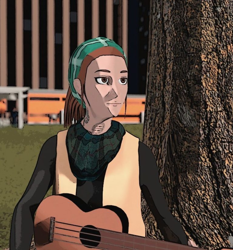 The Gm7 in the debris field.